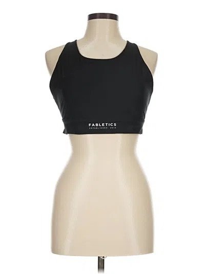 Pre-owned Fabletics Tank Top Black Halter Neckline Tops