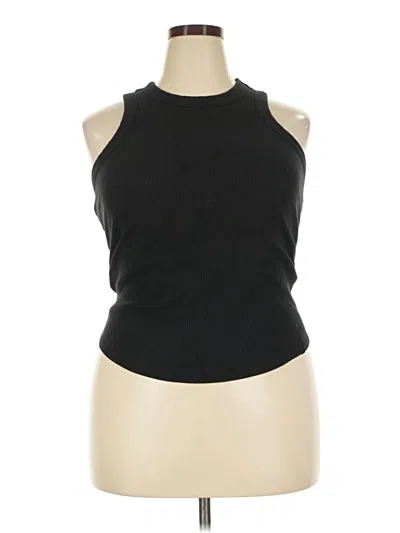 Pre-owned Fabletics Tank Top Black Halter Neckline Tops