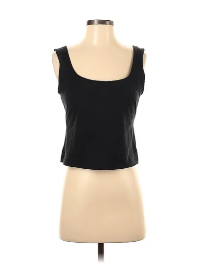 Pre-owned Fabletics Tank Top Black Strapless Neckline Tops