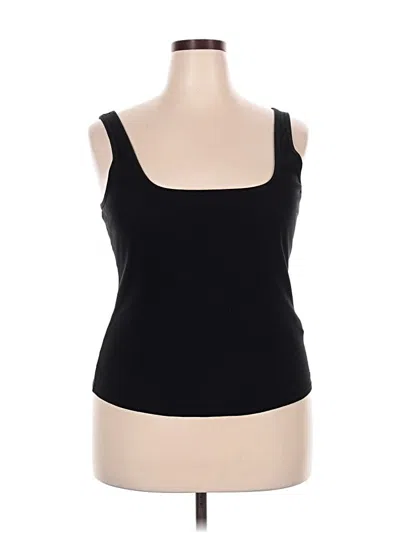 Pre-owned Fabletics Tank Top Black Strapless Neckline Tops