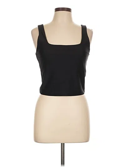 Pre-owned Fabletics Tank Top Black Strapless Neckline Tops