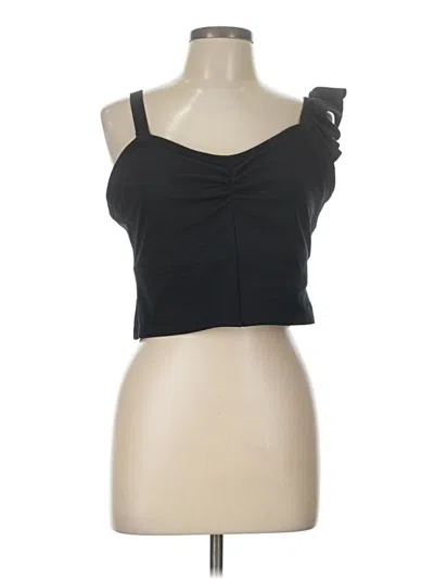 Pre-owned Fabletics Tank Top Black Strapless Neckline Tops