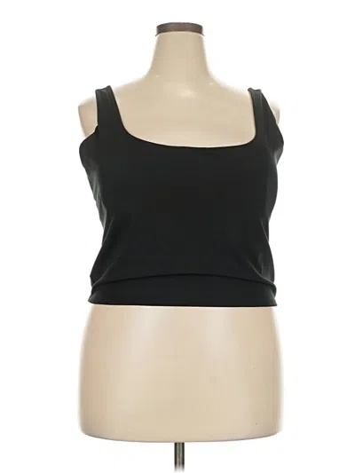 Pre-owned Fabletics Tank Top Black Strapless Neckline Tops