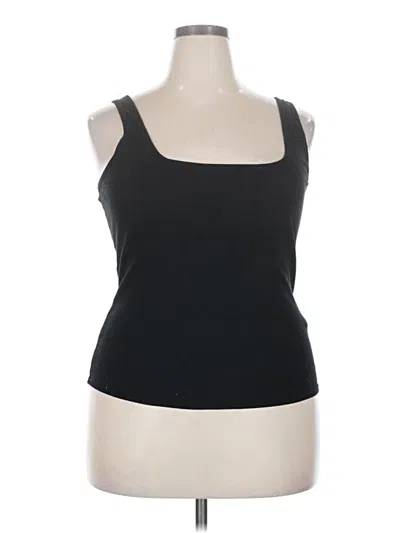 Pre-owned Fabletics Tank Top Black Strapless Neckline Tops