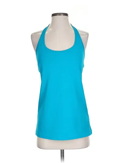 Pre-owned Fabletics Tank Top Blue Halter Neckline Tops