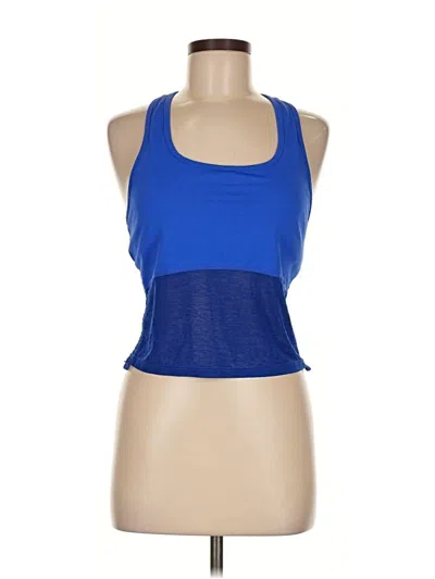 Pre-owned Fabletics Tank Top Blue Halter Neckline Tops