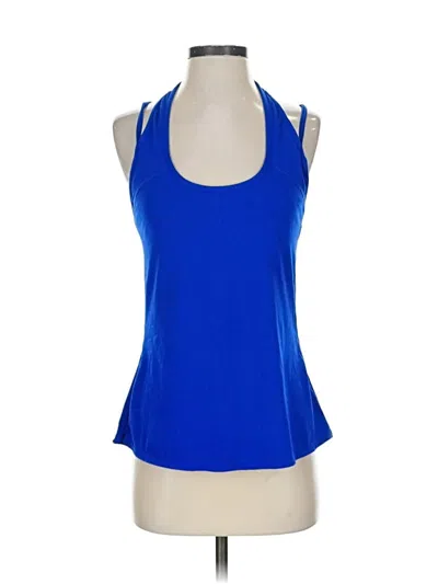 Pre-owned Fabletics Tank Top Blue Halter Neckline Tops