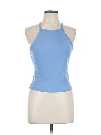Pre-owned Fabletics Tank Top Blue Halter Neckline Tops