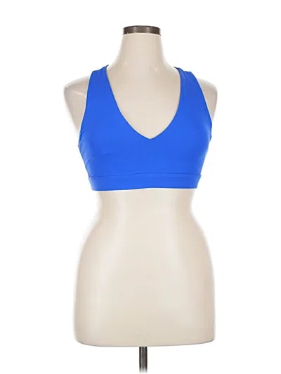 Pre-owned Fabletics Tank Top Blue Halter Neckline Tops