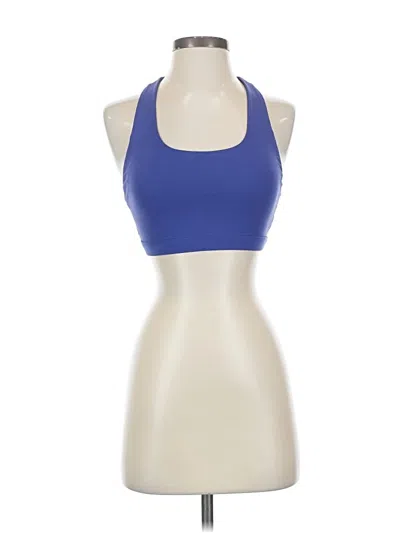 Pre-owned Fabletics Tank Top Blue Halter Neckline Tops