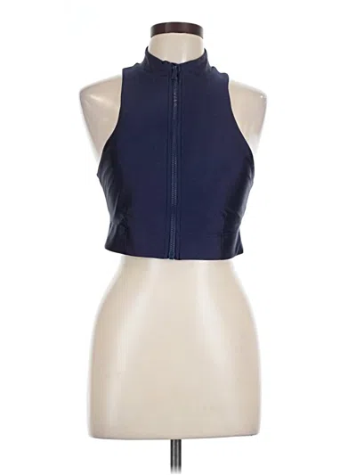 Pre-owned Fabletics Tank Top Blue Halter Neckline Tops