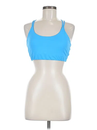 Pre-owned Fabletics Tank Top Blue Halter Neckline Tops