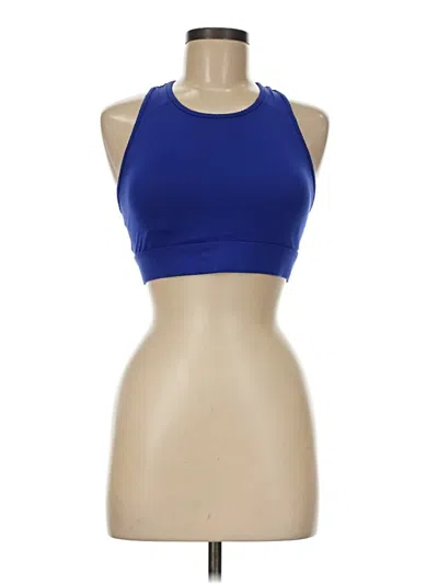 Pre-owned Fabletics Tank Top Blue Halter Neckline Tops