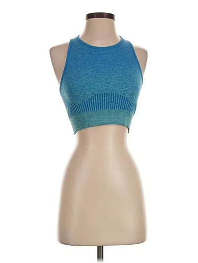 Pre-owned Fabletics Tank Top Blue Halter Neckline Tops
