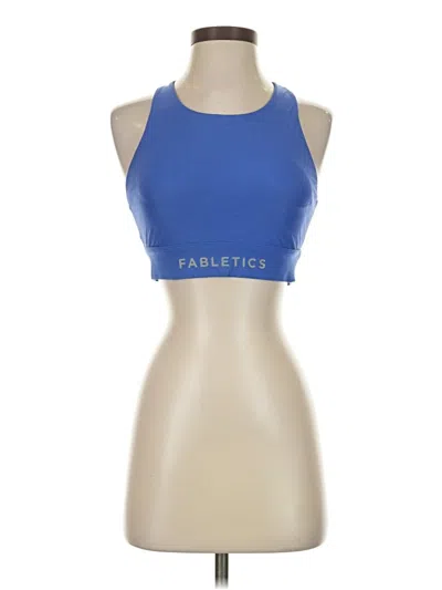 Pre-owned Fabletics Tank Top Blue Halter Neckline Tops