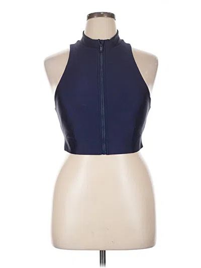 Pre-owned Fabletics Tank Top Blue Halter Neckline Tops