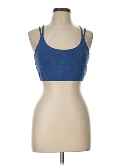 Pre-owned Fabletics Tank Top Blue Halter Neckline Tops