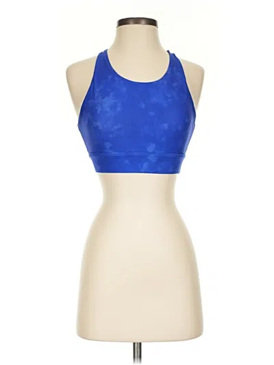 Pre-owned Fabletics Tank Top Blue Halter Neckline Tops