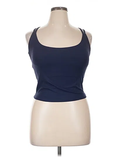 Pre-owned Fabletics Tank Top Blue Halter Neckline Tops