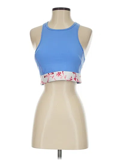 Pre-owned Fabletics Tank Top Blue Halter Neckline Tops