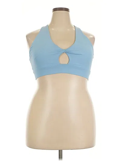 Pre-owned Fabletics Tank Top Blue Halter Neckline Tops