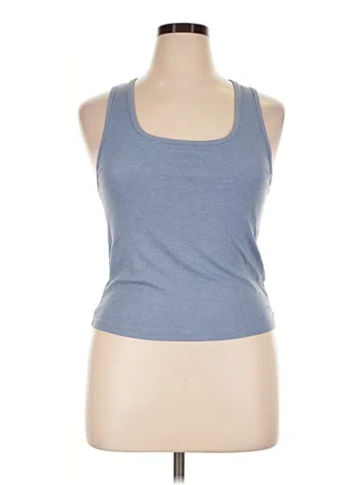 Pre-owned Fabletics Tank Top Blue Halter Neckline Tops