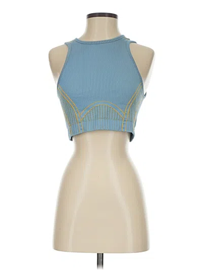 Pre-owned Fabletics Tank Top Blue Halter Neckline Tops