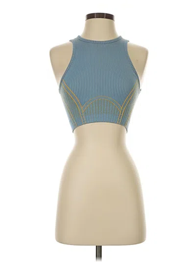 Pre-owned Fabletics Tank Top Blue Halter Neckline Tops