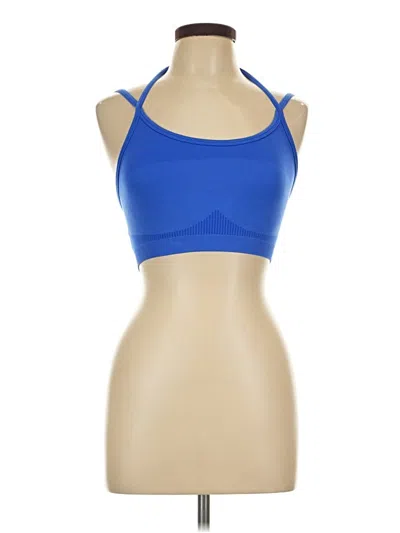 Pre-owned Fabletics Tank Top Blue Halter Neckline Tops