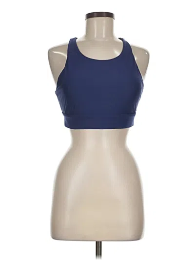 Pre-owned Fabletics Tank Top Blue Halter Neckline Tops