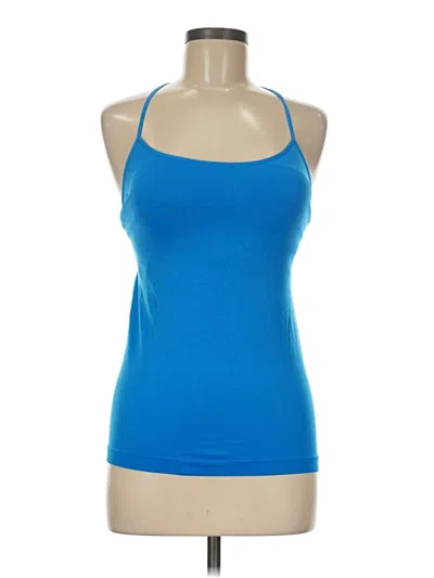 Pre-owned Fabletics Tank Top Blue Halter Neckline Tops