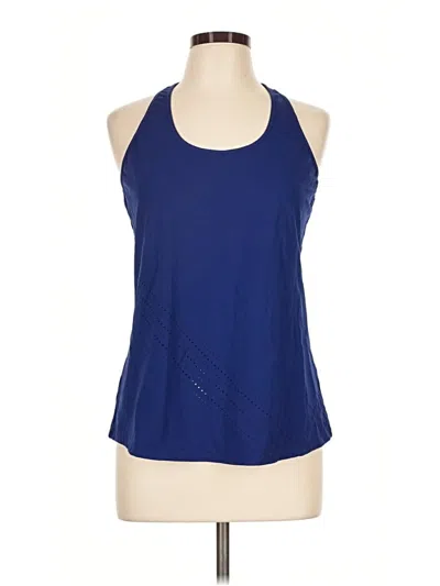 Pre-owned Fabletics Tank Top Blue Halter Neckline Tops