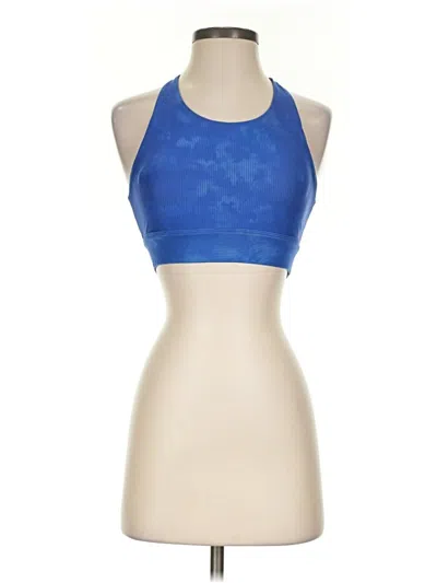 Pre-owned Fabletics Tank Top Blue Halter Neckline Tops