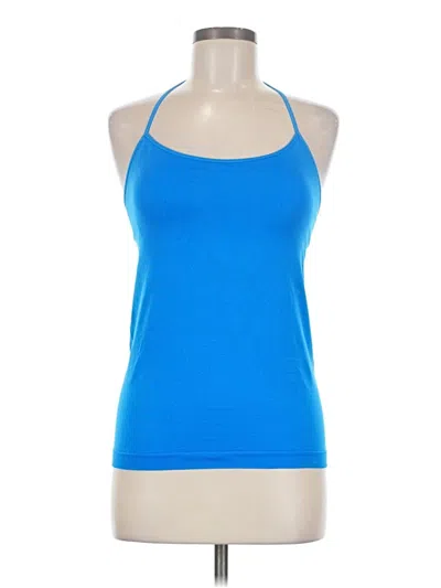 Pre-owned Fabletics Tank Top Blue Halter Neckline Tops