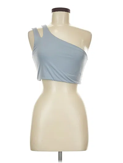 Pre-owned Fabletics Tank Top Blue One Shoulder Neckline Tops