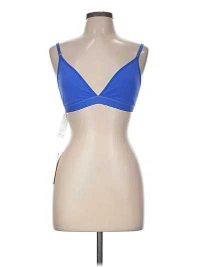 Pre-owned Fabletics Tank Top Blue Plunge Neckline Tops
