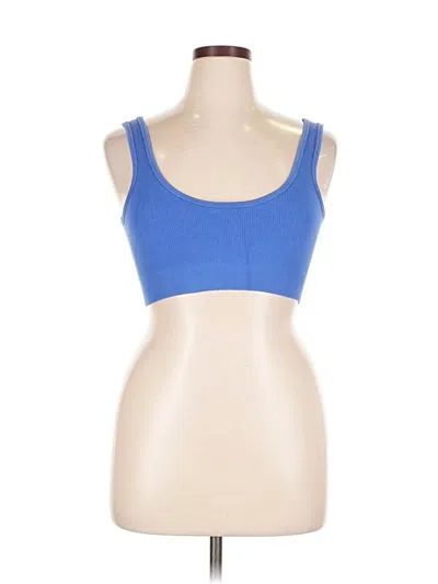 Pre-owned Fabletics Tank Top Blue Strapless Neckline Tops