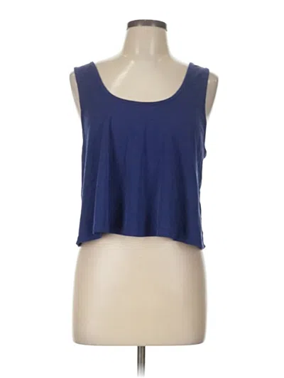 Pre-owned Fabletics Tank Top Blue Strapless Neckline Tops