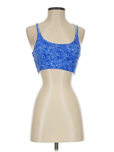 Pre-owned Fabletics Tank Top Blue Strapless Neckline Tops
