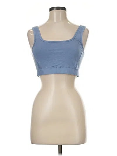 Pre-owned Fabletics Tank Top Blue Strapless Neckline Tops
