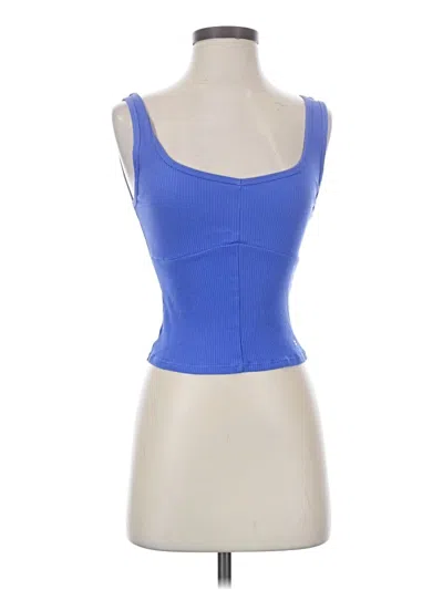 Pre-owned Fabletics Tank Top Blue Strapless Neckline Tops
