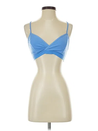 Pre-owned Fabletics Tank Top Blue Strapless Neckline Tops