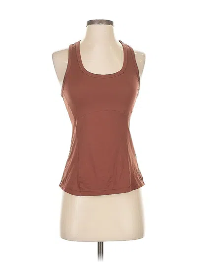 Pre-owned Fabletics Tank Top Brown Halter Neckline Tops