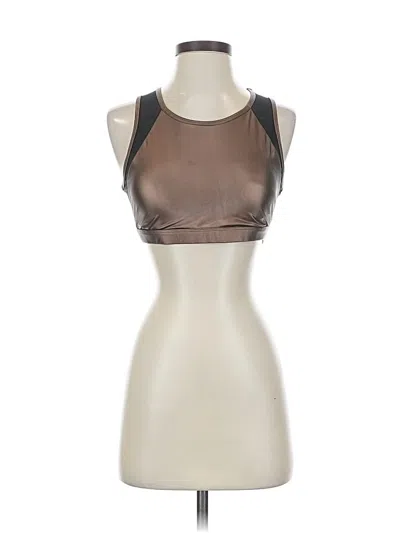Pre-owned Fabletics Tank Top Brown Halter Neckline Tops