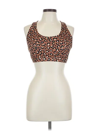 Pre-owned Fabletics Tank Top Brown Halter Neckline Tops