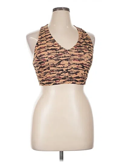 Pre-owned Fabletics Tank Top Brown Halter Neckline Tops