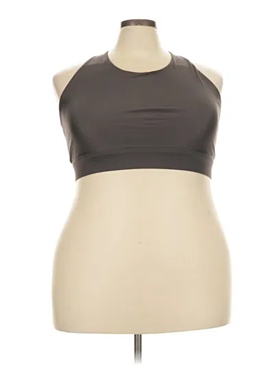 Pre-owned Fabletics Tank Top Brown Halter Neckline Tops