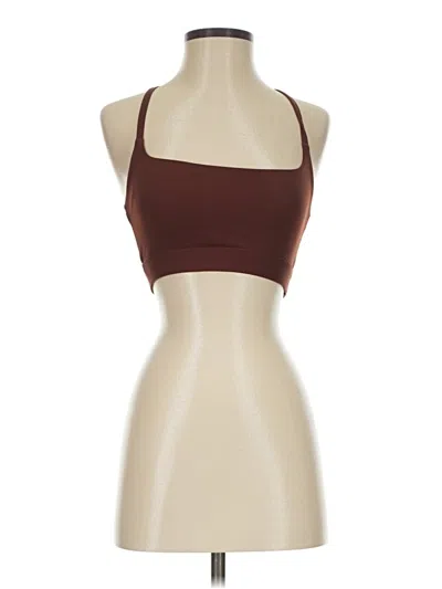 Pre-owned Fabletics Tank Top Brown Halter Neckline Tops