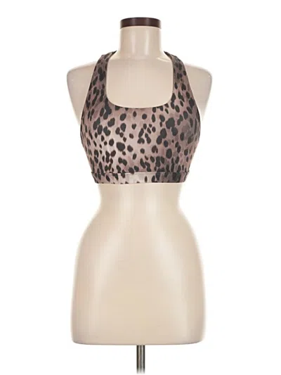 Pre-owned Fabletics Tank Top Brown Halter Neckline Tops