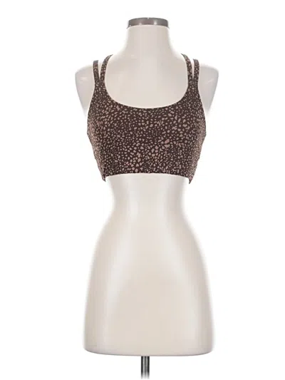 Pre-owned Fabletics Tank Top Brown Halter Neckline Tops